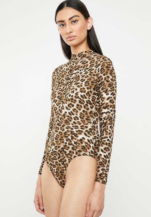 Superbalist - Animal bodysuit - brown & black