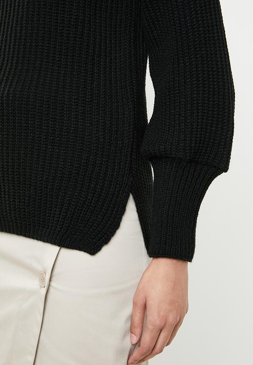 Superbalist - Balloon sleeve pull over - black