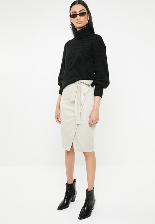 Superbalist - Balloon sleeve pull over - black
