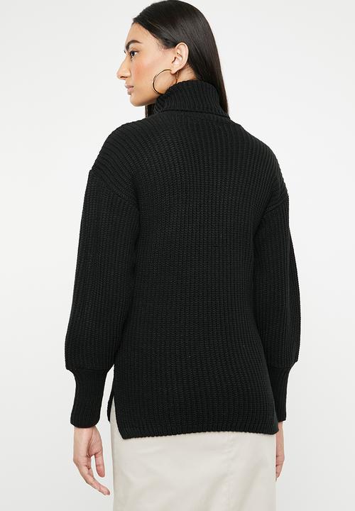 Superbalist - Balloon sleeve pull over - black