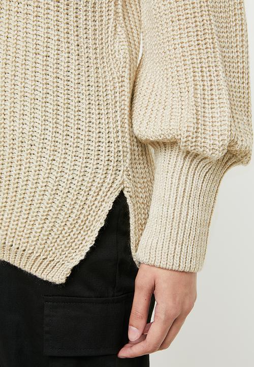 Superbalist - Balloon sleeve pull over - neutral