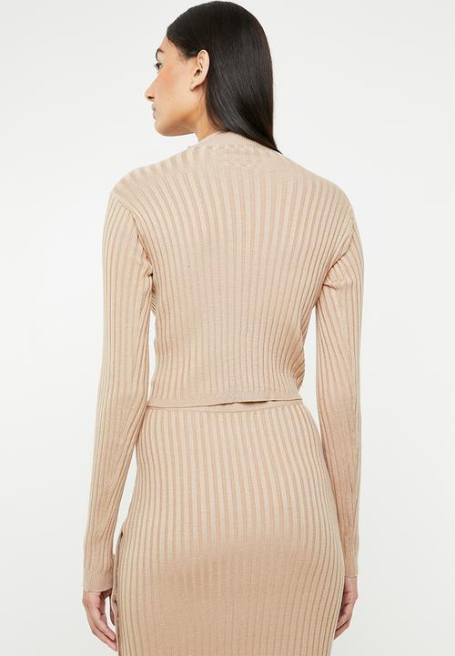 SISSY BOY - Riti knitwear crop top - beige