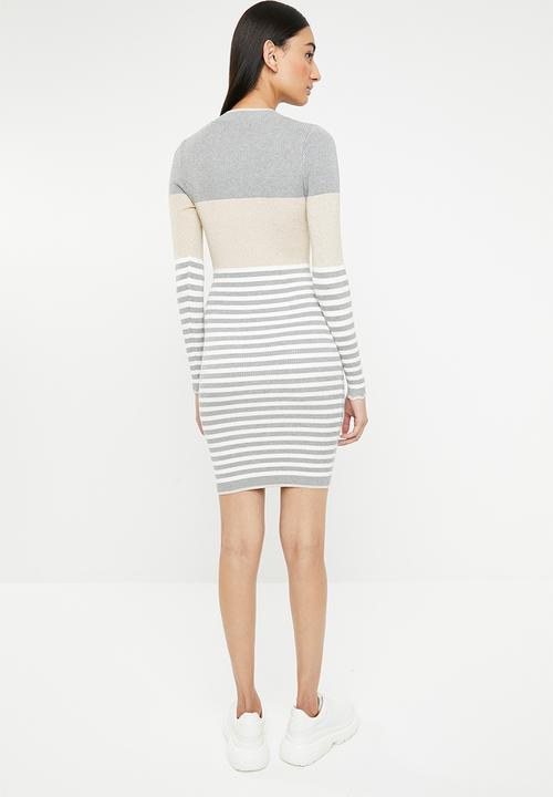 SISSY BOY - Multi stripe polo knit dress - multi