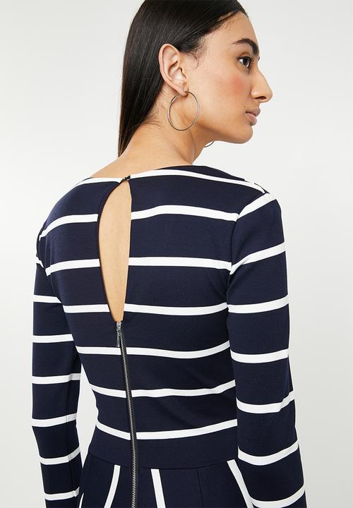 SISSY BOY - Do not disturb jumpsuit - navy & white