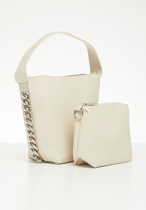 Superbalist - Chain detail tote bag - beige