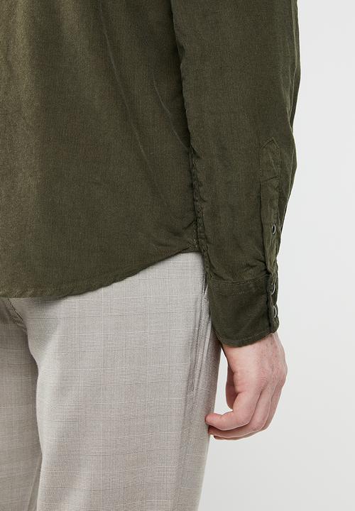Brave Soul - Brew LS shirt - green