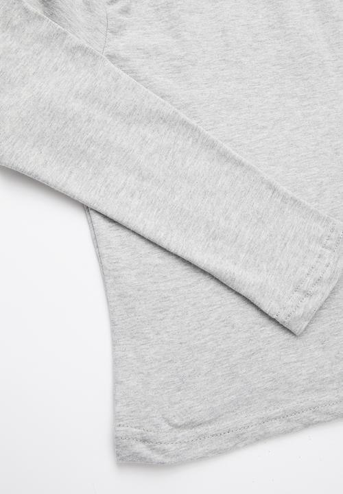 Rebel Republic - Kids 2 pack long sleeve top - grey & white