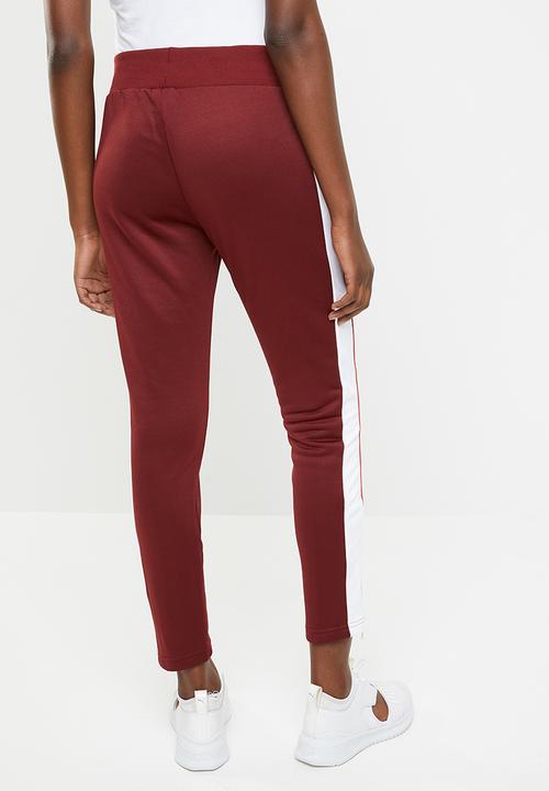 PUMA - Retro track pant - burgundy