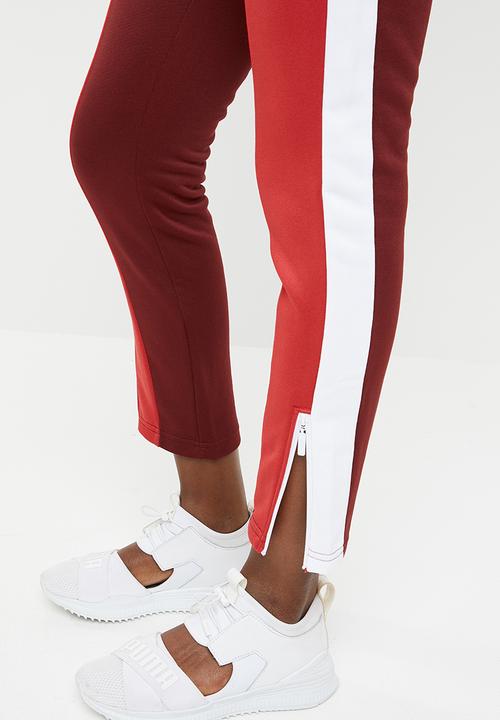 PUMA - Retro track pant - burgundy