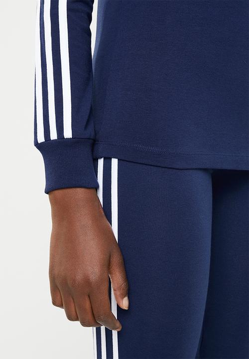 adidas Originals - 3 Stripes long sleeve tee - blue
