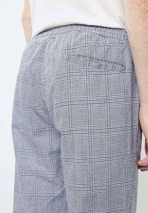 Superbalist - Open hem tapered check chino - multi