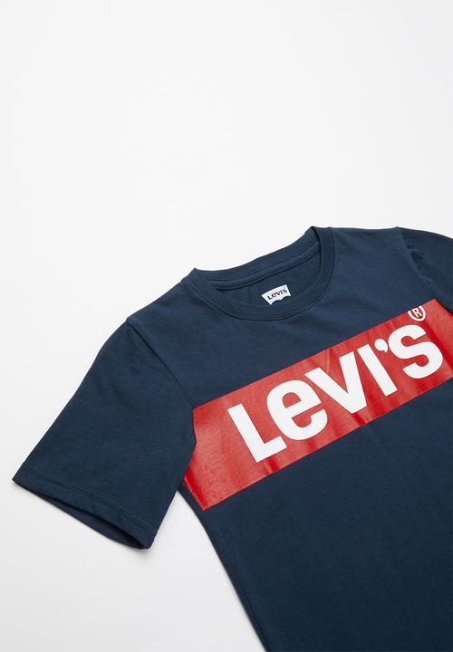 Levi’s® - Boys oversized box tab  T-shirt - blue