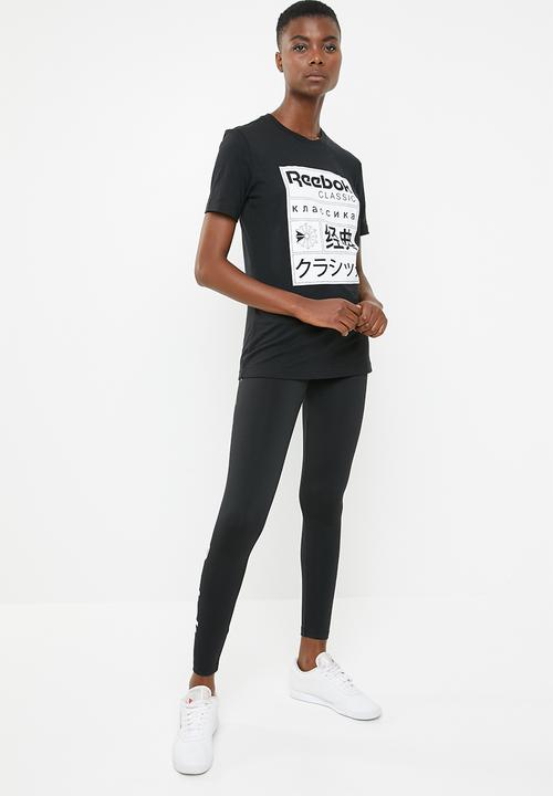 Reebok Classic - Classic graphic tee - black