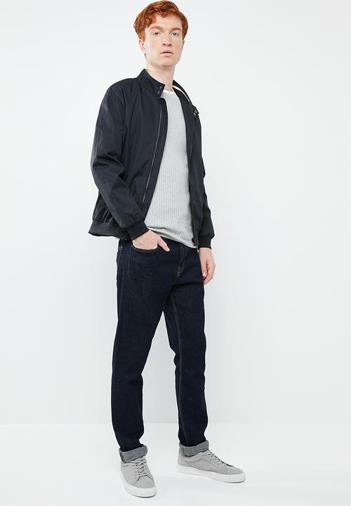 Superbalist - Slim fit ribbed crew neck knit - grey