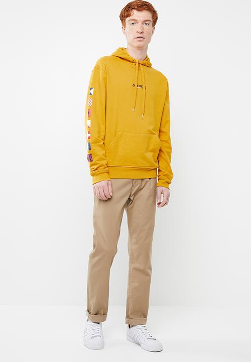 Superbalist - Printed hoodie pullover sweat - yellow