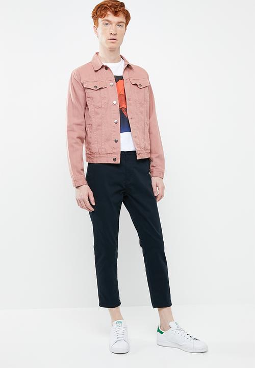 Superbalist - Colour Slim Denim Trucker Jacket - pink