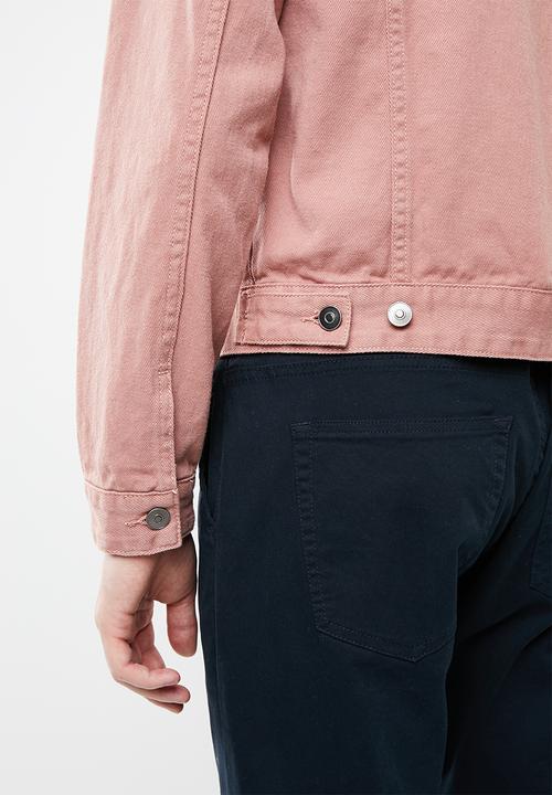 Superbalist - Colour Slim Denim Trucker Jacket - pink