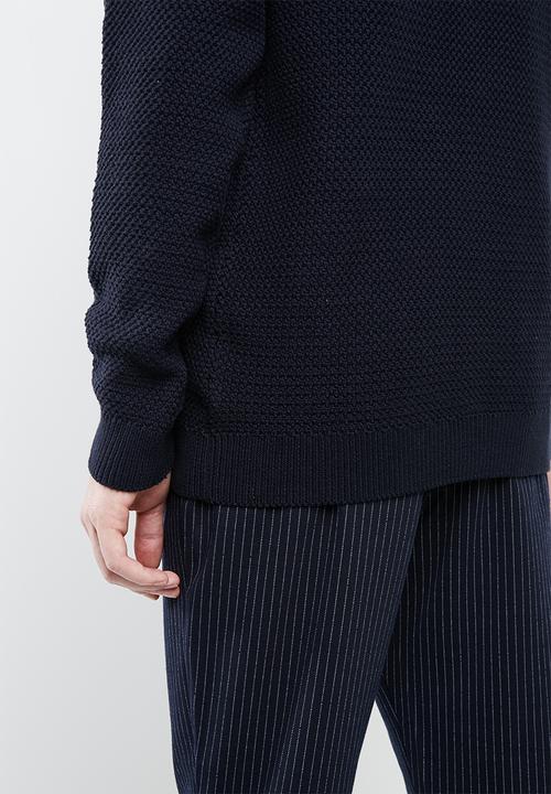 Superbalist - Relaxed fit textured knit - navy