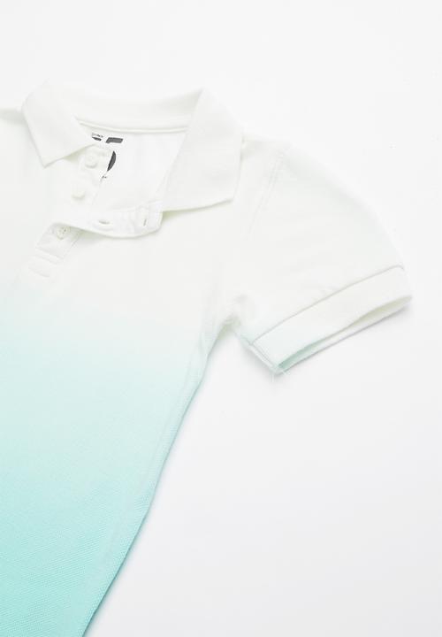 Cotton On - Kenny 3  polo - white & turquoise 