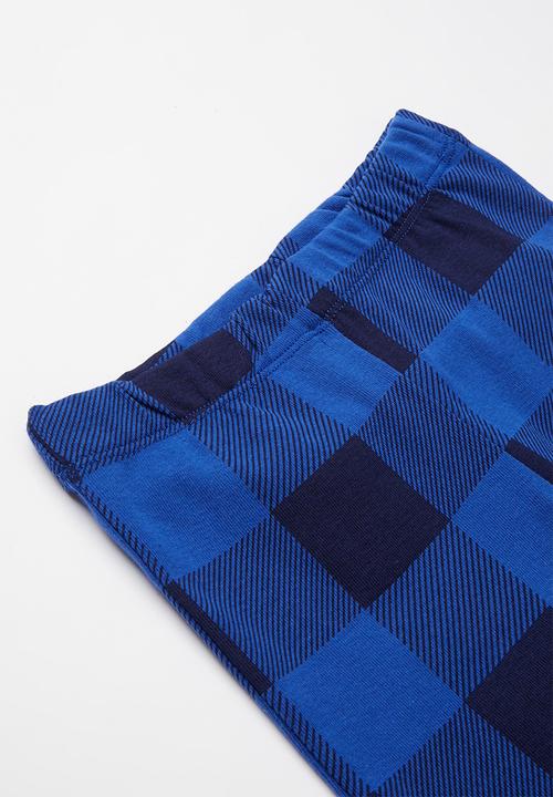 Cotton On - Joshua short sleeve pyjama set - blue