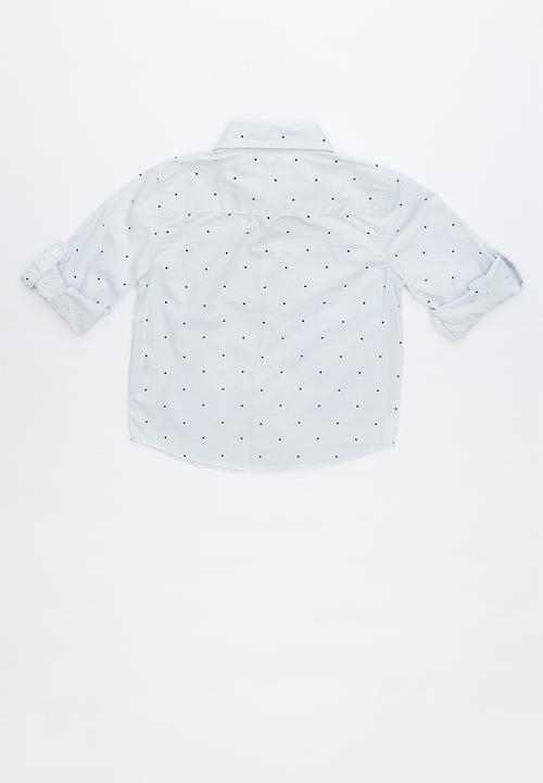 Cotton On - Noah long sleeve shirt - blue