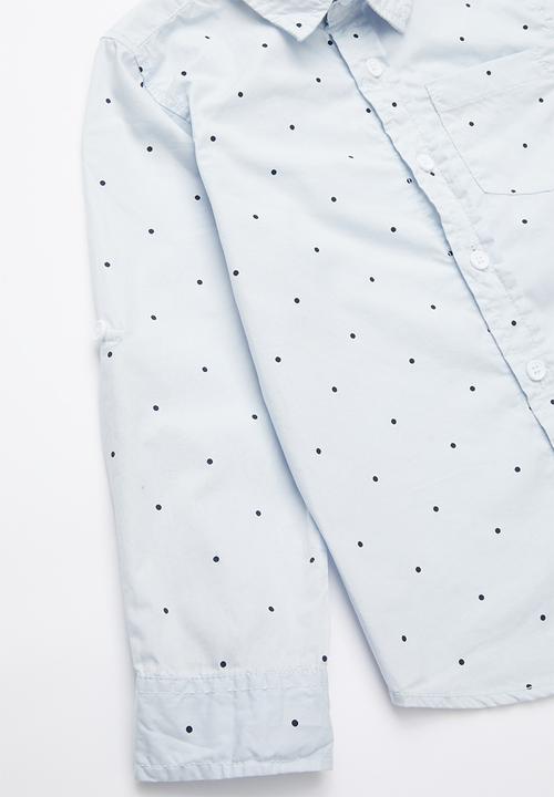Cotton On - Noah long sleeve shirt - blue