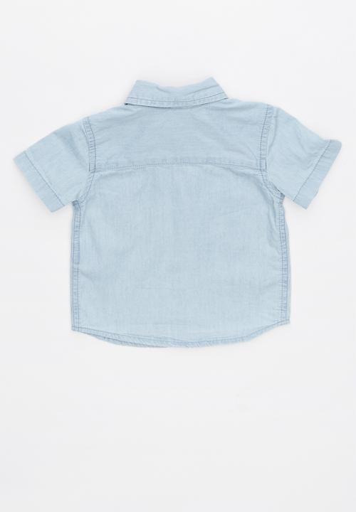 Cotton On - Zac short sleeve shirt - blue