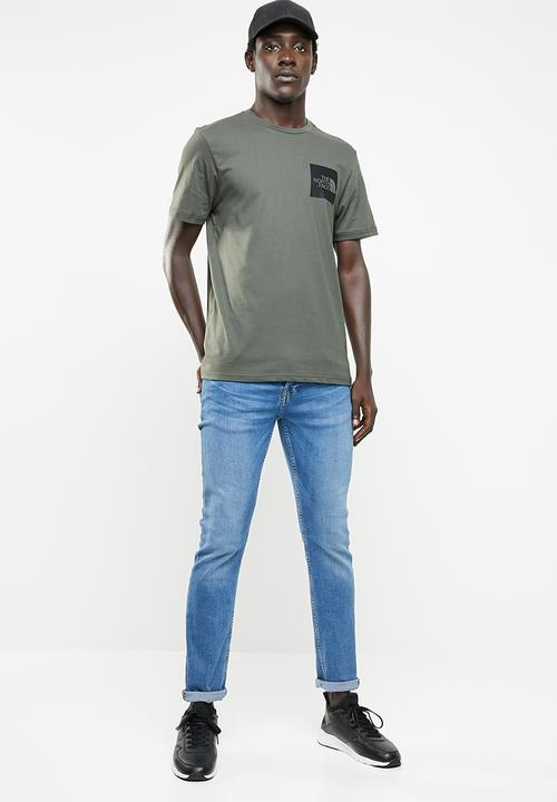 The North Face - Fine short sleeve tee - khaki