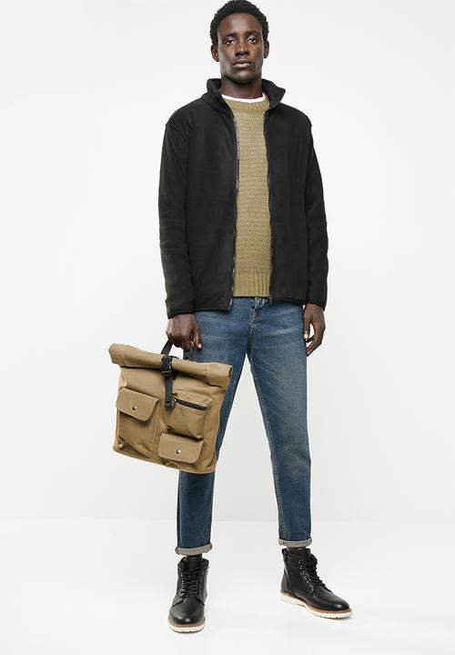 STYLE REPUBLIC - Fleece full zip jacket - black