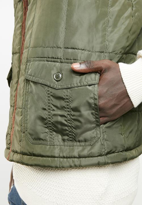 STYLE REPUBLIC - Quilted body warmer - olive