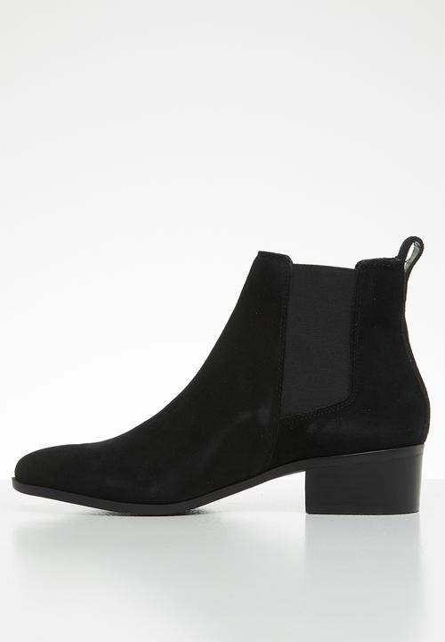 Steve Madden - Dover faux suede chelsea boot - black
