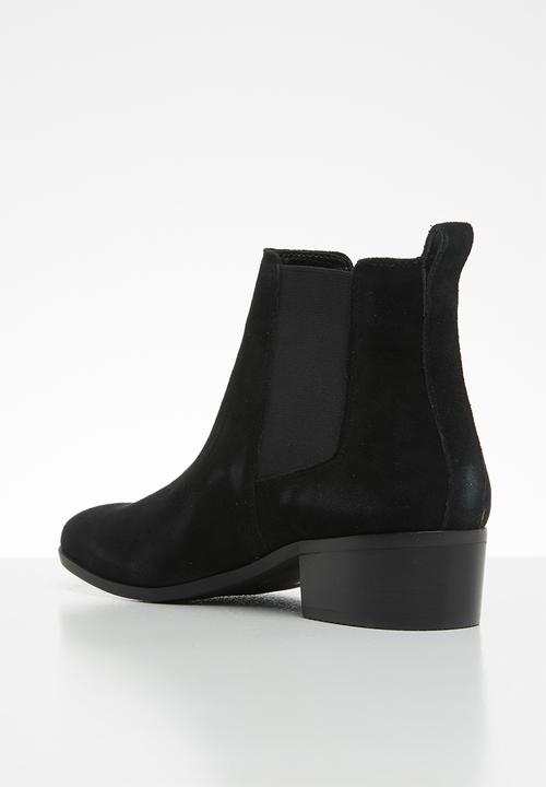 Steve Madden - Dover faux suede chelsea boot - black