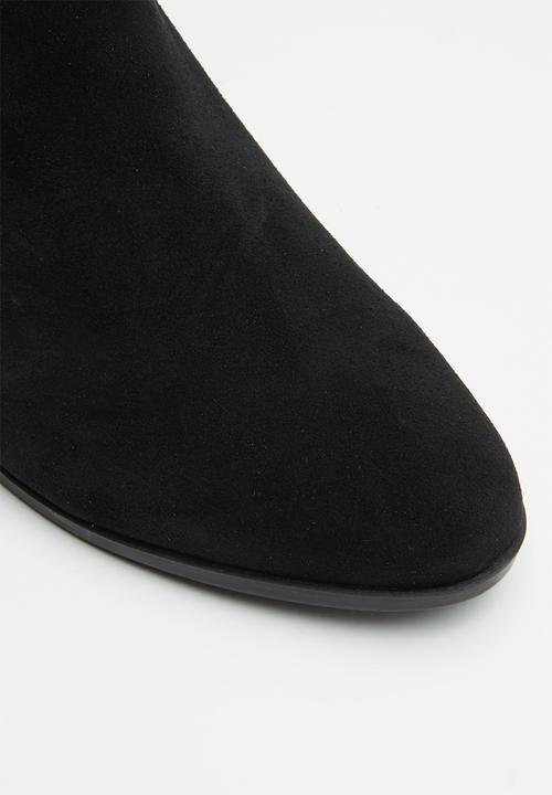 Steve Madden - Dover faux suede chelsea boot - black