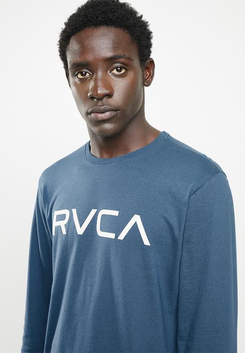 RVCA - Big RVCA long sleeve tee - blue