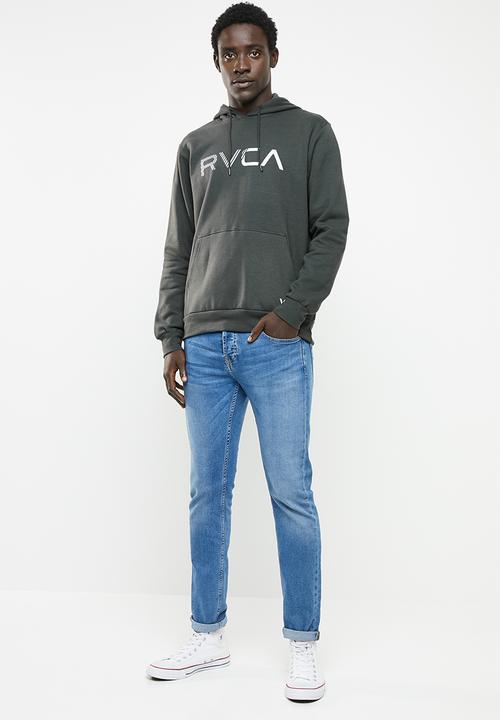 RVCA - Scratched RVCA hoodie - grey