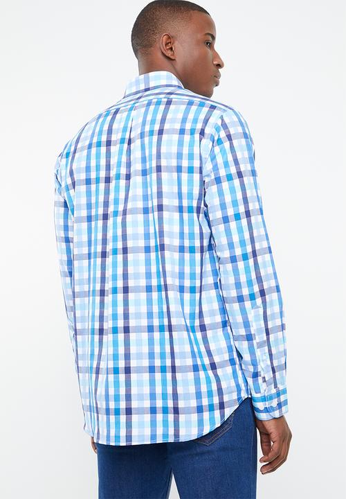 Pringle of Scotland - Gable gingham shirt - blue 