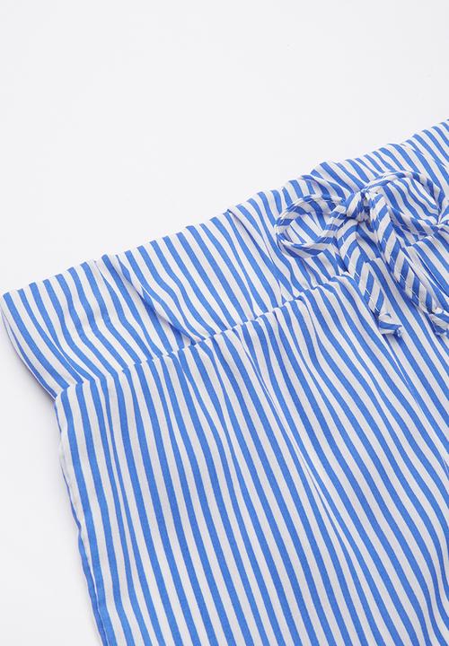 Pop Candy - Woven shorts - blue & white