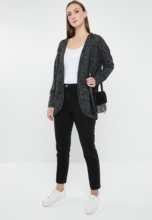 edit - Back detail cardigan - grey