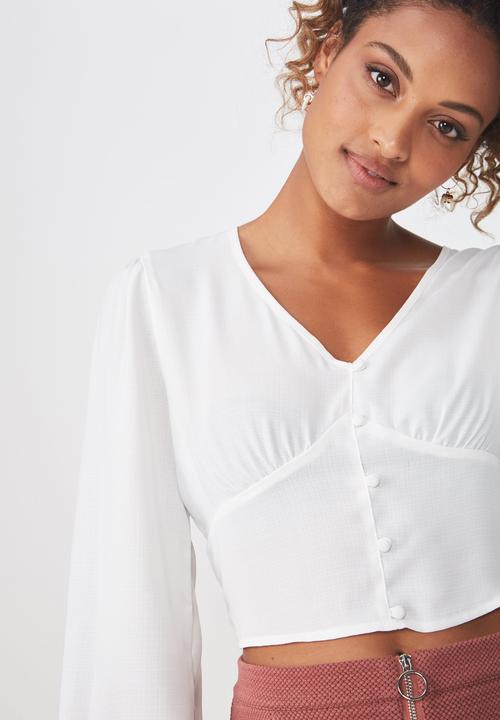 Cotton On - Maddie button up blouse - white