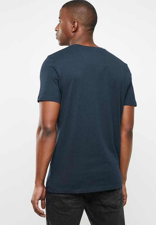 Jack & Jones - Spring-feel short sleeve crew neck tee - navy