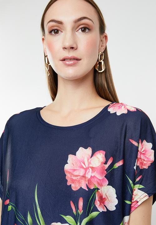 Revenge - Batwing floral T-shirt - multi