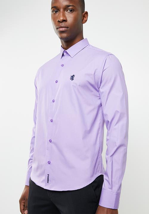 Pringle of Scotland - Niall styled shirt - purple