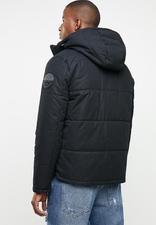 Jack & Jones - Draw puffer - black