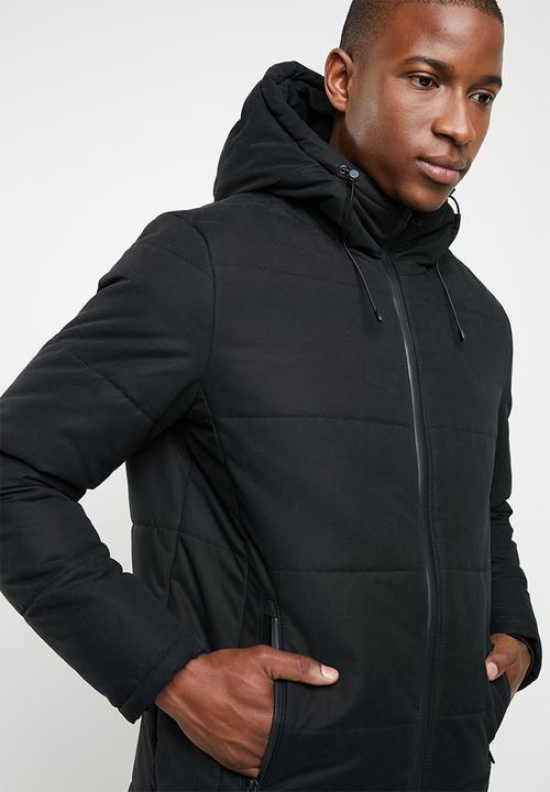 Jack & Jones - Draw puffer - black