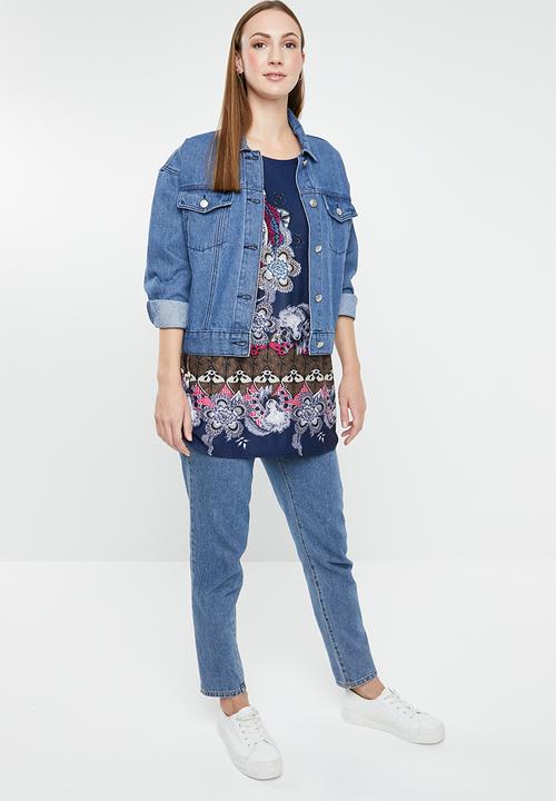 Revenge - Batwing kaleidoscope T-shirt - multi 