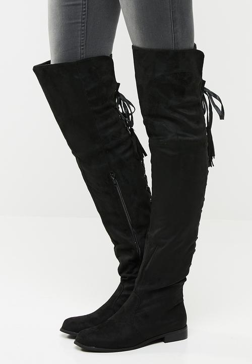 Footwork - Over the knee boot - black