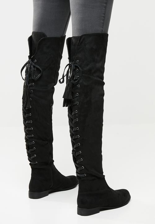 Footwork - Over the knee boot - black