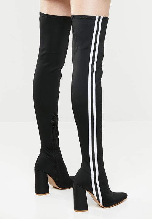 Footwork - Angelique over the knee boot - black