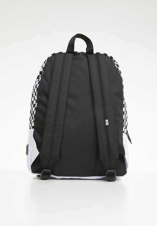 Vans - Checkerboard mickey realm backpack - white & black