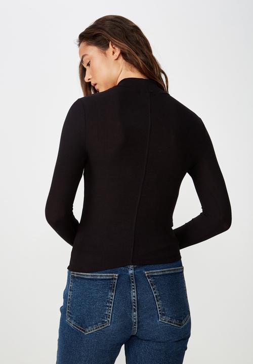 Cotton On - Haze long sleeve top - black